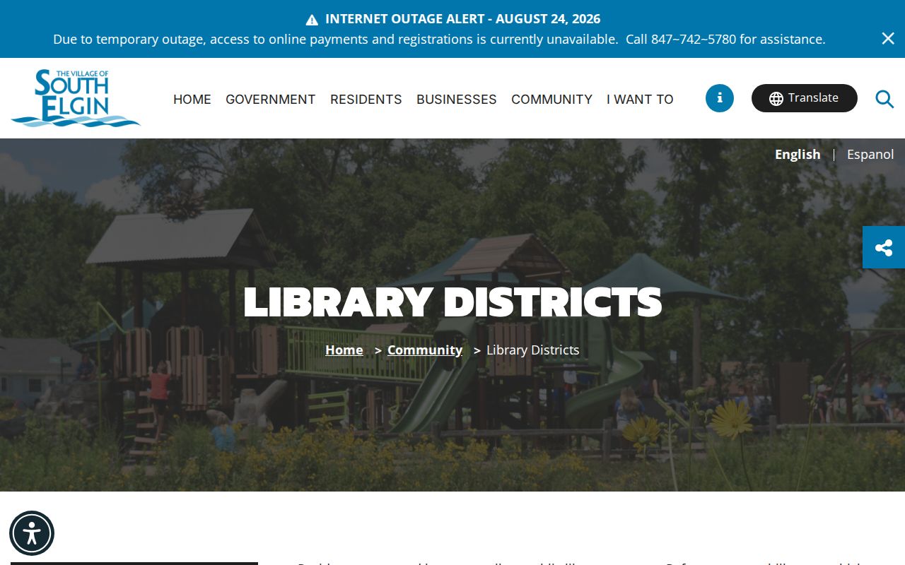 South Elgin neighbors and local library district boundaries