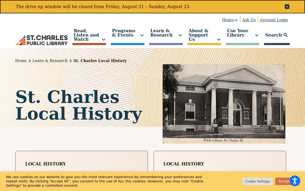 South Elgin neighbors research through St Charles local history resources