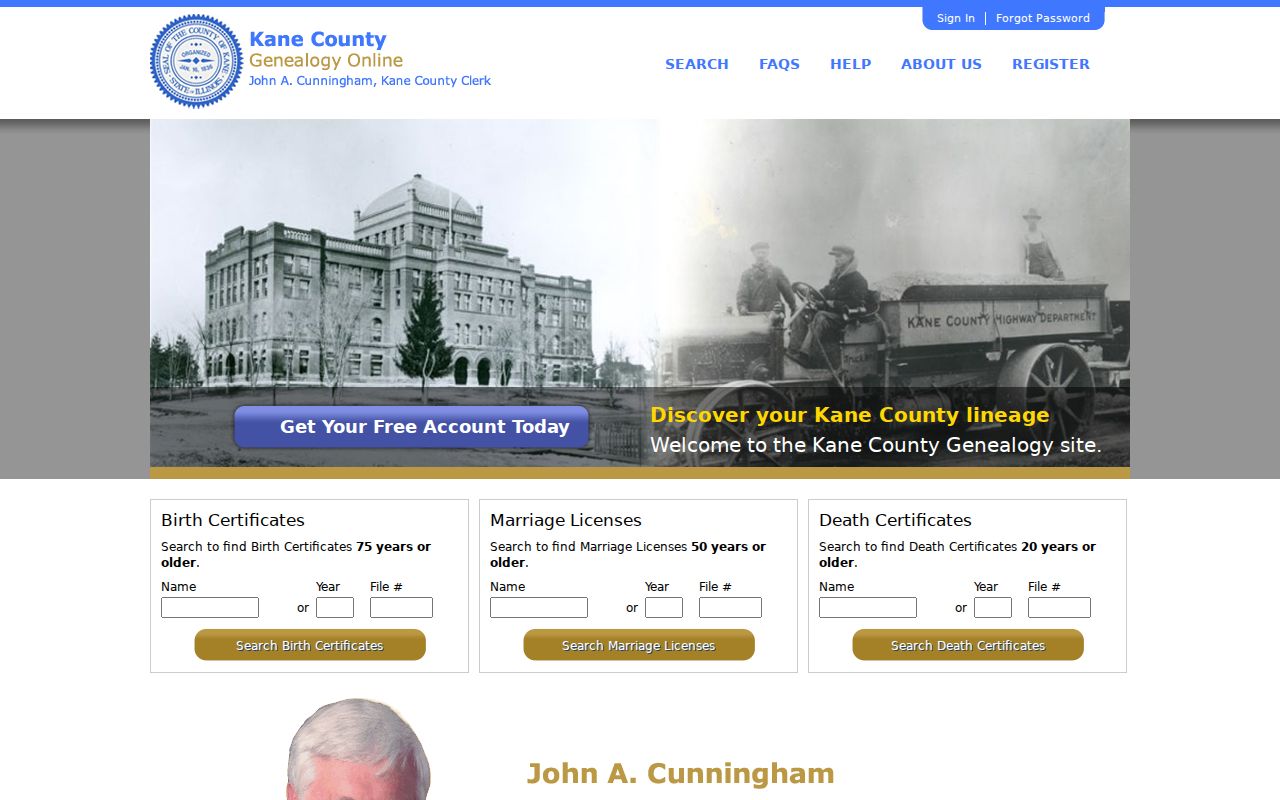 South Elgin residents directory Kane genealogy portal